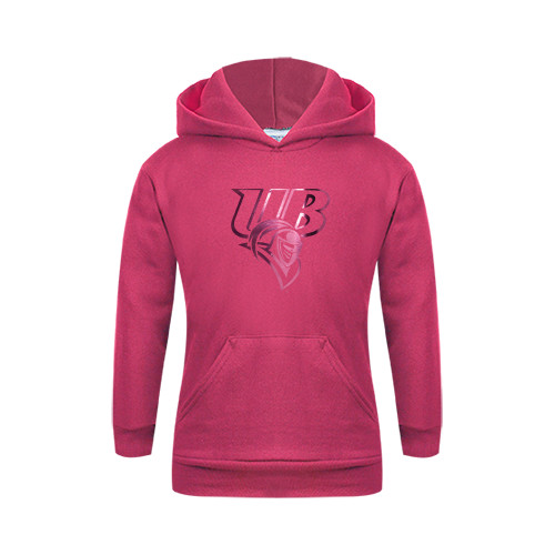  Youth Hot Pink Fleece Hoodie - Primary Mark