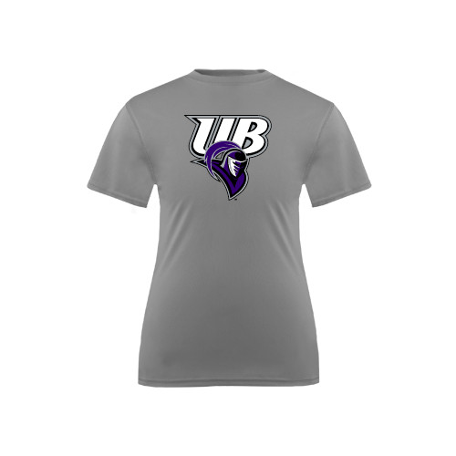  Youth Performance Grey Concrete Tee - Primary Mark