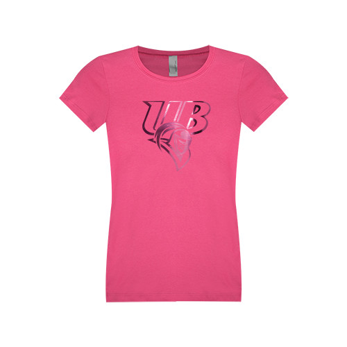  Next Level Girls Fuchsia Fashion Fit T Shirt - Primary Mark