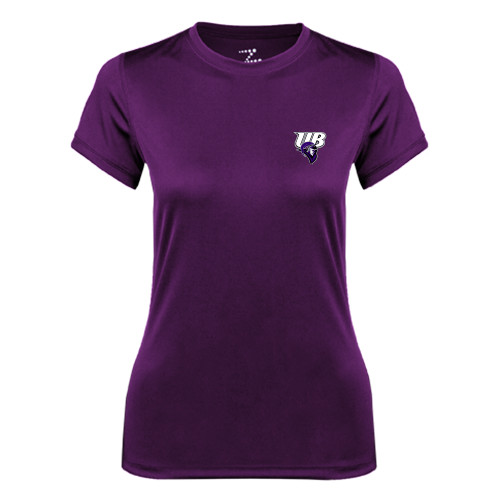  Womens Purple Performance Tee - Primary Mark