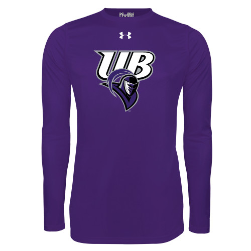  Under Armour Purple Long Sleeve Tech Tee - Primary Mark
