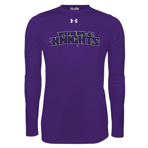  Under Armour Purple Long Sleeve Tech Tee - Purple Knights
