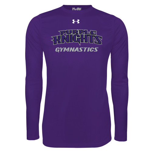  Under Armour Purple Long Sleeve Tech Tee - Gymnastics