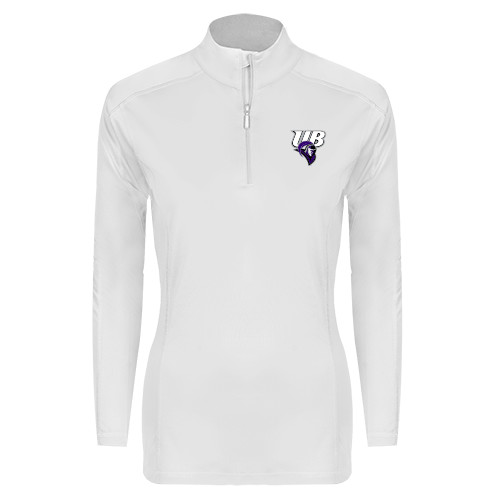  Syntrel Womens Platinum Interlock 1/4 Zip - Primary Mark