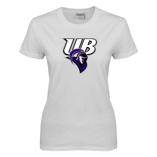  Womens White Short Sleeve Tee - Primary Mark