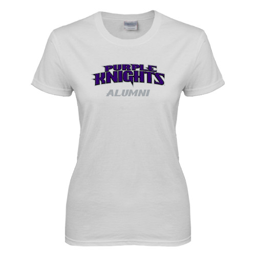  Womens White Short Sleeve Tee - Alumni