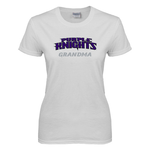  Womens White Short Sleeve Tee - Grandma