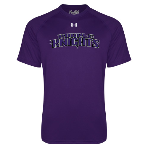  Under Armour Purple Tech Tee - Purple Knights