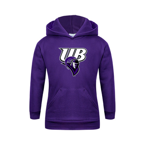  Youth Purple Fleece Hoodie - Primary Mark