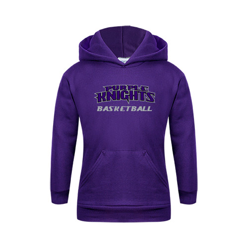  Youth Purple Fleece Hoodie - Basketball