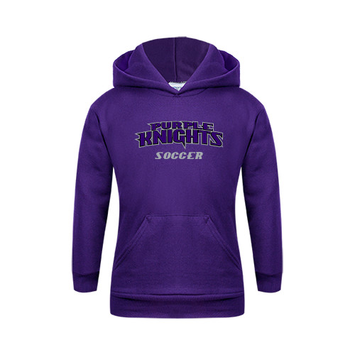  Youth Purple Fleece Hoodie - Soccer