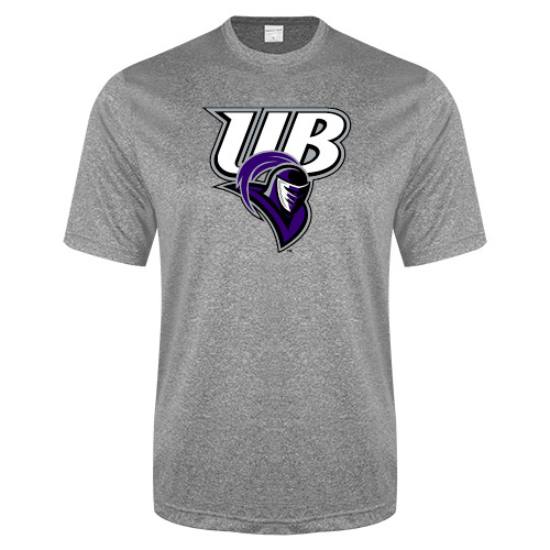  Grey Heather Performance Contender Tee - Primary Mark