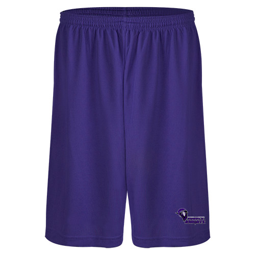  Purple Performance Classic 9 Inch Short - Purple Knights Stacked w/ Knight Head