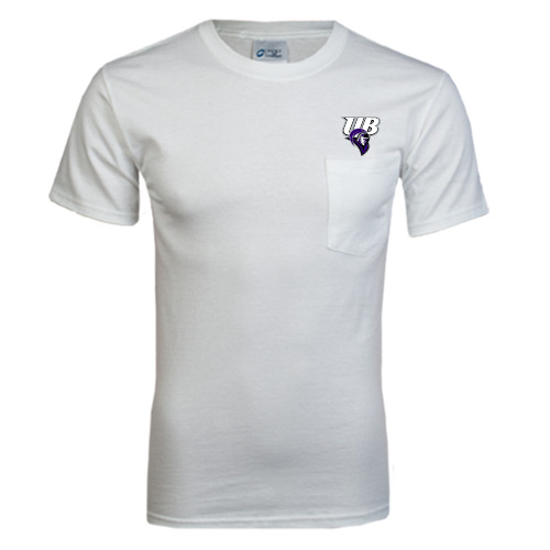  White T-Shirt w/Pocket - Primary Mark