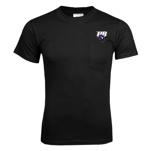  Black T Shirt w/Pocket - Primary Mark