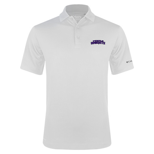  Columbia White Omni Wick Drive Polo - Purple Knights