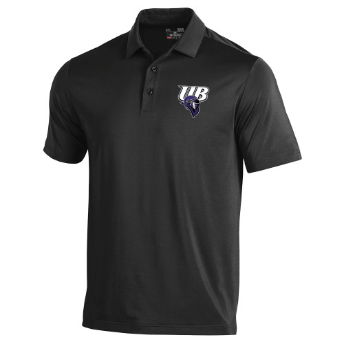  Under Armour Black Performance Polo - Primary Mark