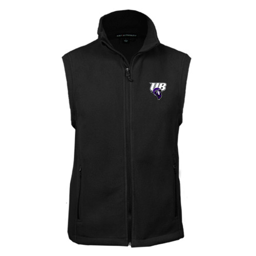  Black Fleece Full Zip Vest - Primary Mark