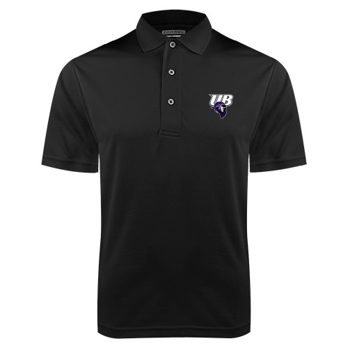  Black Dry Mesh Polo - Primary Mark