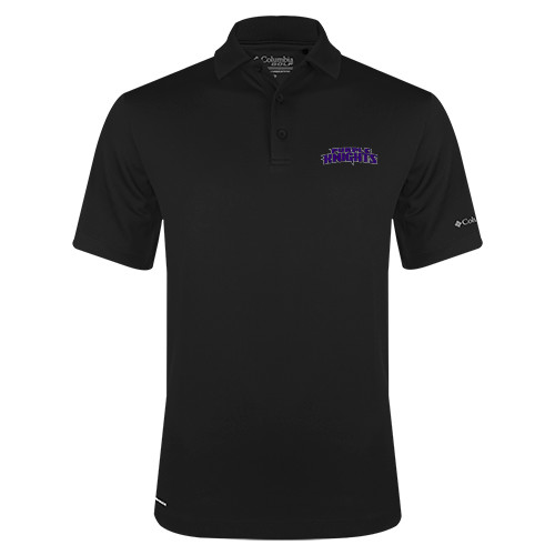 Columbia Black Omni Wick Drive Polo - Purple Knights