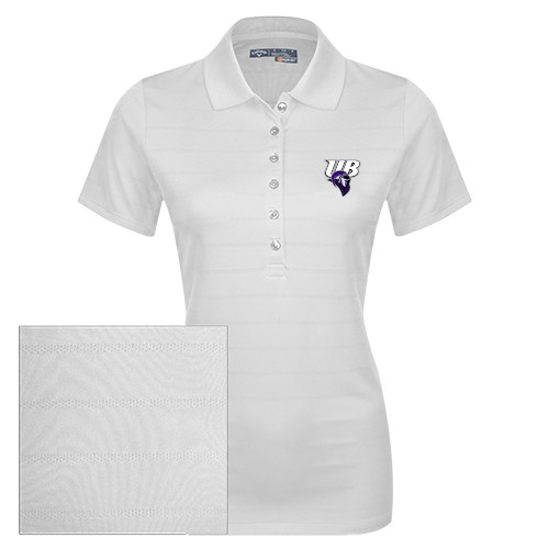  Callaway Womens White Opti Vent Polo - Primary Mark