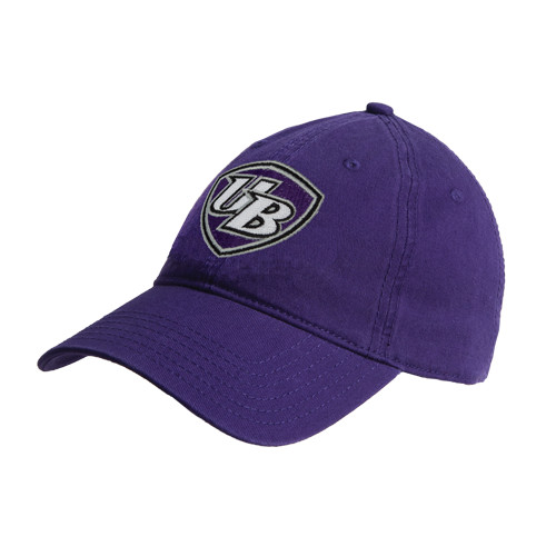  Purple Unstructured Adjustable Low Profile Hat - UB Shield