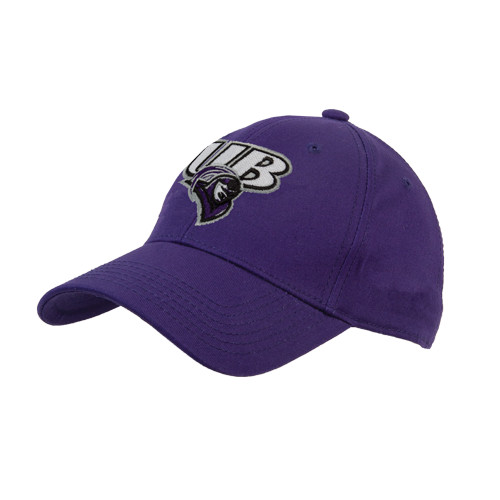  Purple Structured Adjustable Pro Style Hat - Primary Mark