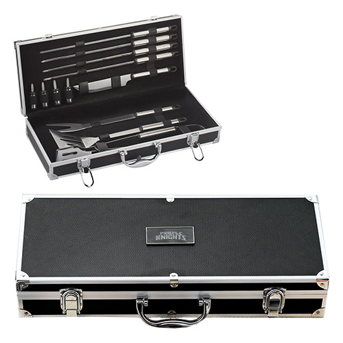  Grill Master Set - Purple Knights Engraved