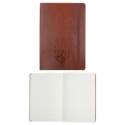  Fabrizio Brown Hard Cover Journal - Primary Mark Engraved