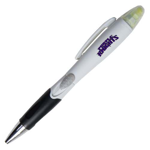 Blossom White Pen/Highlighter - Purple Knights
