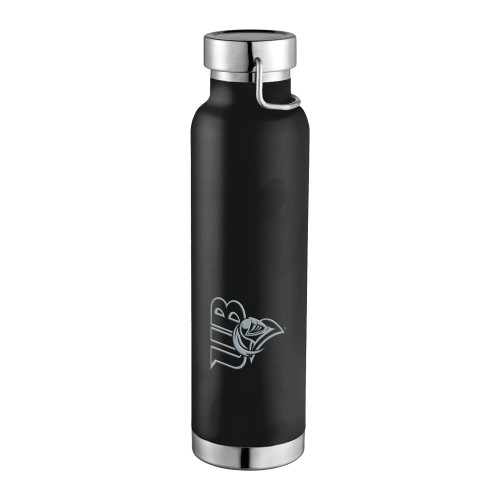  Thor Copper Vacuum Insulated Black Bottle 22oz - Primary Mark Engraved