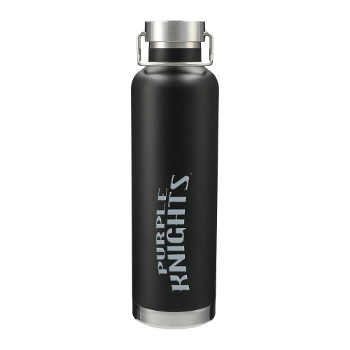  Thor Copper Vacuum Insulated Black Bottle 32oz - Purple Knights Engraved