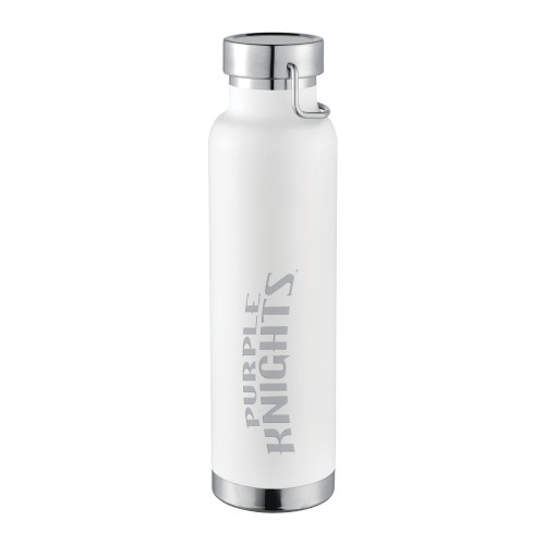  Thor Copper Vacuum Insulated White Bottle 22oz - Purple Knights Engraved