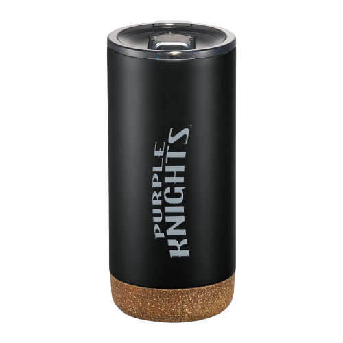  Valhalla Vacuum Insulated Black Tumbler 16oz - Purple Knights Engraved