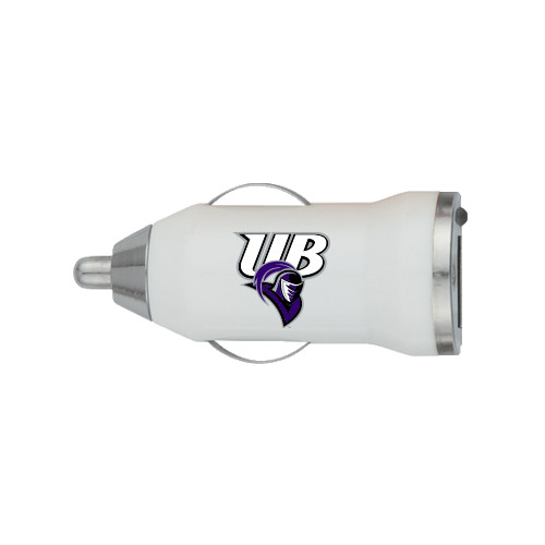  On the Go White Car Charger - Primary Mark