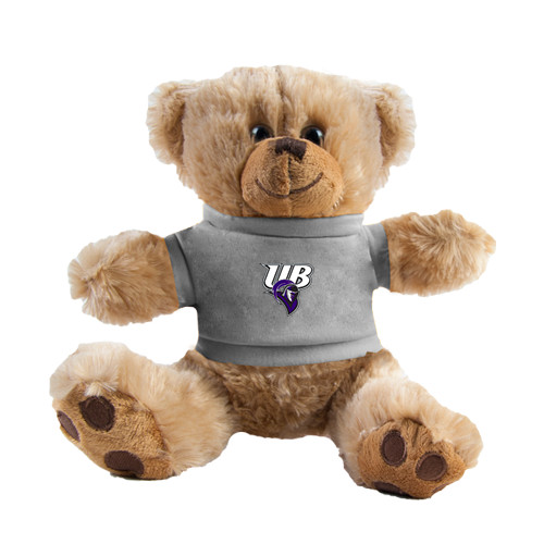  Plush Big Paw 8 1/2 inch Brown Bear w/Grey Shirt - Primary Mark