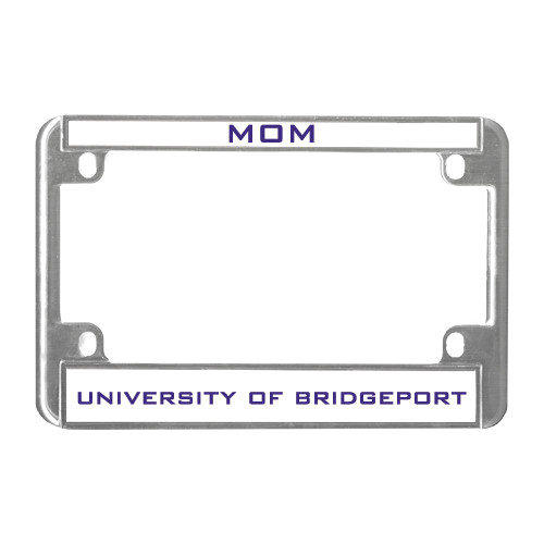  Metal Motorcycle License Plate Frame in Chrome - Mom