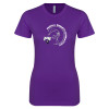 Thumbnail image for  Next Level Womens Purple Boyfriend Tee