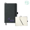 Thumbnail image for  5.5 x 8.5 Black FSC Mix Recycled Leather Bound Journal