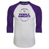 Thumbnail image for  White/Purple Raglan Baseball T Shirt