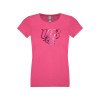 Thumbnail image for  Next Level Girls Fuchsia Fashion Fit T Shirt