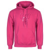 Thumbnail image for  Womens Fuchsia Fleece Hoodie