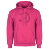 Thumbnail image for  Womens Fuchsia Fleece Hoodie