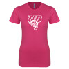 Thumbnail image for  Next Level Womens Fuchsia Boyfriend Tee