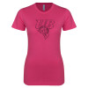 Thumbnail image for  Next Level Womens Fuchsia Boyfriend Tee