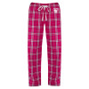Thumbnail image for  Womens Dark Fuchsia/White Flannel Pajama Pant