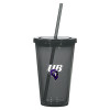 Thumbnail image for  Madison Double Wall Charcoal Tumbler w/Straw 16oz
