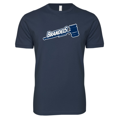  Next Level Navy SoftStyle T Shirt - Brandeis Athletics