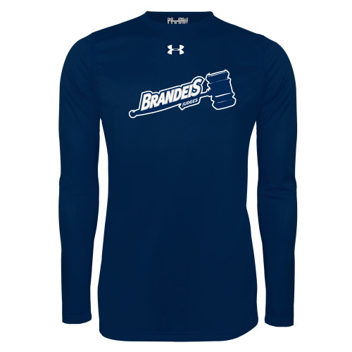  Under Armour Navy Long Sleeve Tech Tee - Primary Mark