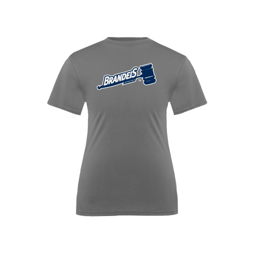  Youth Performance Grey Concrete Tee - Brandeis Athletics